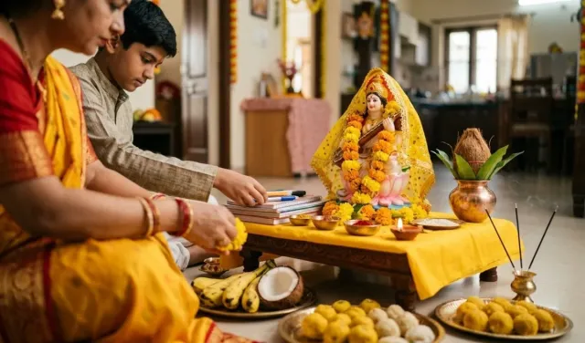 Saraswati Puja पर करें कलम और किताबों की पूजा, 17 अक्टूबर को बन रहा विशेष शुभ Muhurat