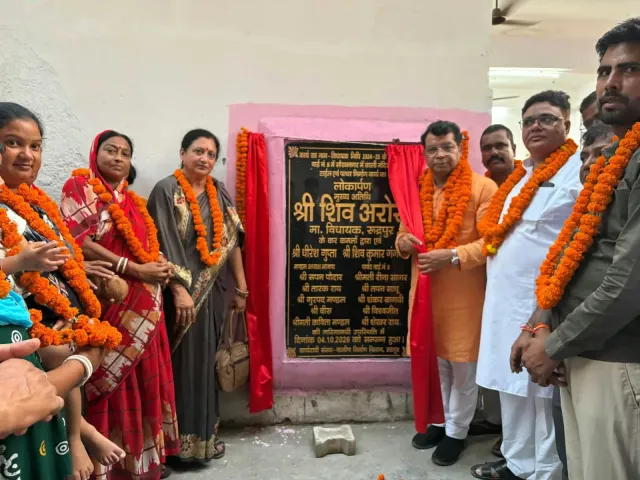 विधायक शिव अरोरा ने शिवनगर में दो विकास कार्यों का किया लोकार्पण