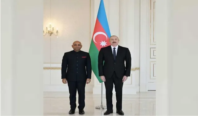 Azerbaijan में भारतीय Ambassador Abhay Kumar ने राष्ट्रपति Ilham Aliyev को सौंपा परिचय पत्र