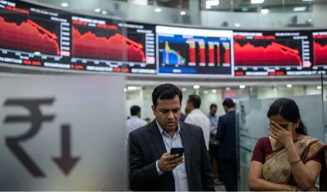US Dollar के मुकाबले Rupee 13 पैसे गिरकर 96.88 पर बंद, Sensex में 1045 अंकों की गिरावट