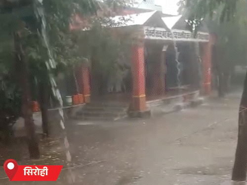 राजस्थान में अर्नब तूफान का असर, बारिश-ओले गिरे:जयपुर सहित कई जिलों में बरसात, अचानक 5 डिग्री तक लुढ़का पारा