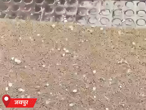 जयपुर में ओले गिरे,अजमेर समेत 3 जिलों में भी बारिश:दिन का तापमान अब भी 35 डिग्री के ऊपर; जानें- आगे कैसा रहेगा मौसम