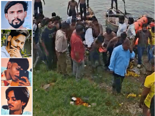 कोटा-नहर में डूबने से चचेरे भाइयों सहित 4 की मौत:18 घंटे बाद मिले शव; दुर्गा विसर्जन के समय पलट गई थी नाव